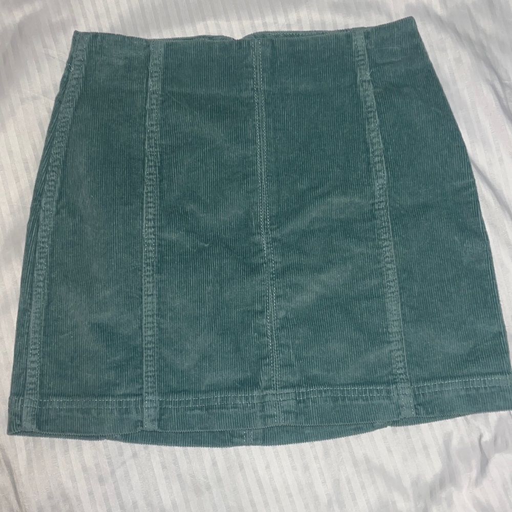 Wild Fable Corduroy Denim Zip-Up Mini Skirt